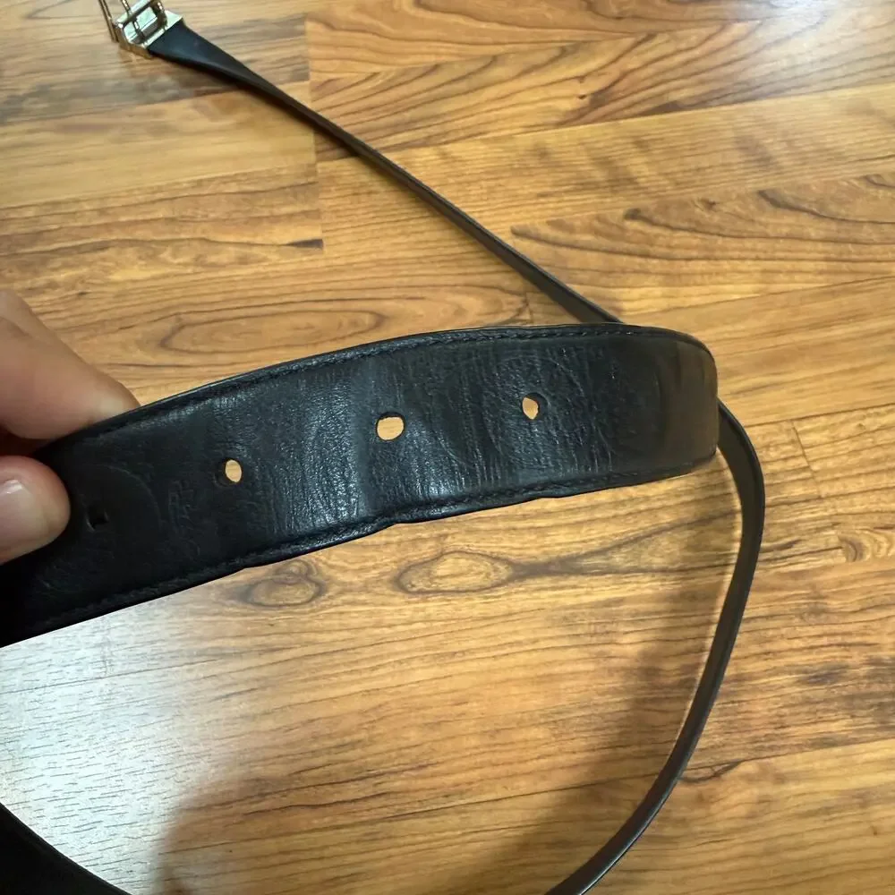 Coach Black Leather Belt